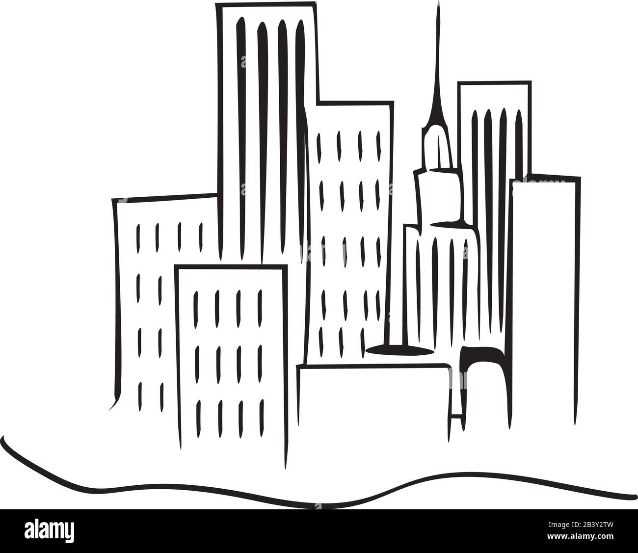 centro business Illustrazione Vettoriale