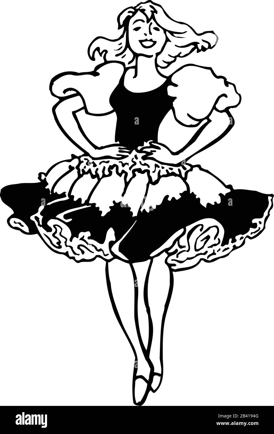 Clogger Dancing Vector Illustration Illustrazione Vettoriale