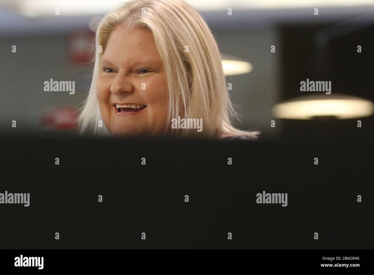 5 marzo 2020: 5 marzo 2020 (Malaga) ''¢ Louise Brown, la prima persona al mondo nata dalla fecondazione In Vitro, è stata a Malaga per dare una conferenza organizzata dall'unità Di Riproduzione (SRU) del Gutenberg Centre . Il britannico Louise Brown è stato oggi protagonista dell'incontro organizzato dall'unità Di Riproduzione del Centro Gutenberg di Malaga presso il Palacio Hotel di Malaga. La prima ragazza del mondo concepita dalla fecondazione in vitro ha visitato Malaga per dire, tra le altre cose, Louise Brown sapeva per la prima volta che era la prima bambina del mondo nata da f in vitro Foto Stock