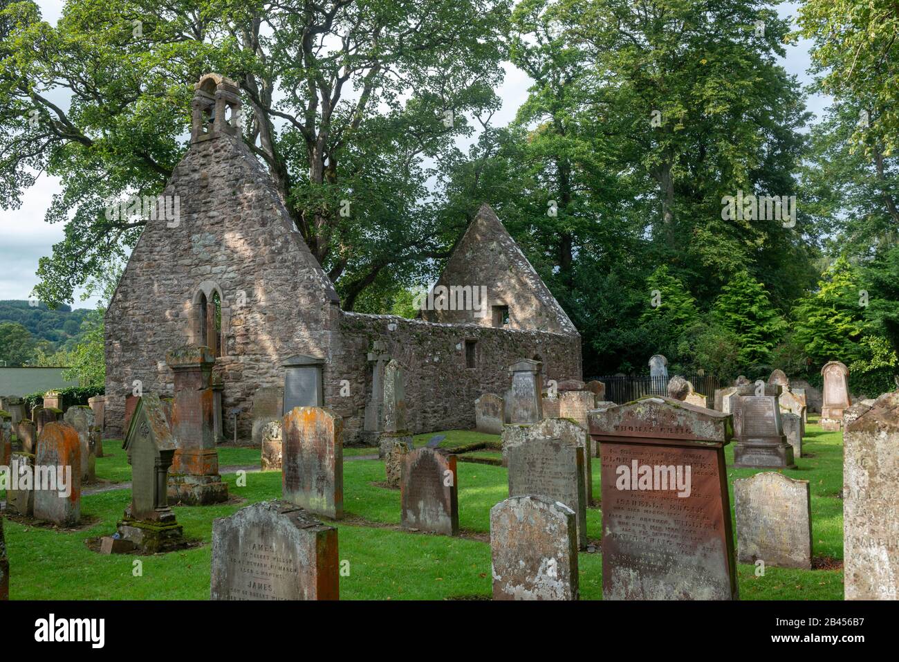 L'Auld Kirk (vecchia chiesa) in Alloway, Ayrshire, la cornice per il poema di Robert Burns Tam o Shanter Foto Stock