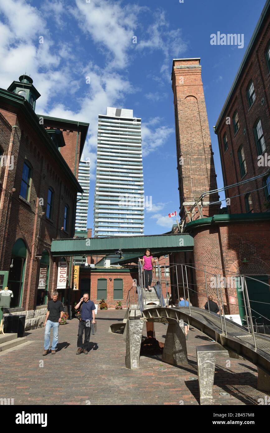 Distillery District, Toronto, Ontario, Kanada Foto Stock