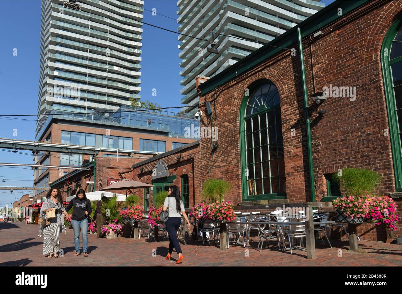 Distillery District, Toronto, Ontario, Kanada Foto Stock