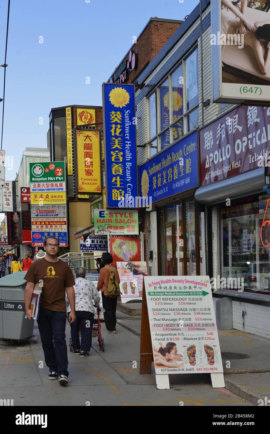 Chinatown, Spadina Avenue, Toronto, Ontario, Kanada Foto Stock