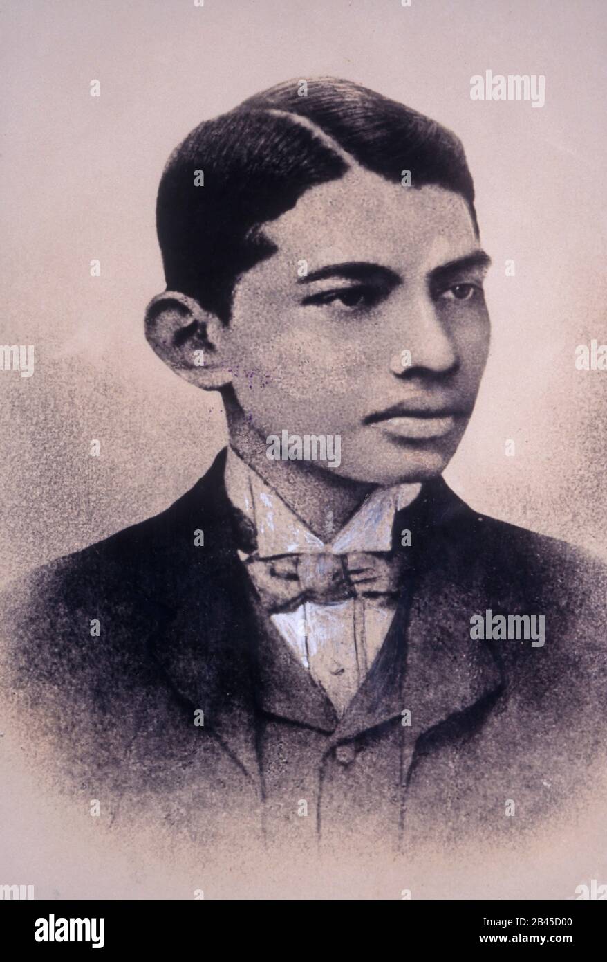 Mahatma Gandhi, barrister, Londra, Inghilterra, Regno Unito, UK, 1890s, vecchia immagine vintage del 1800s Foto Stock