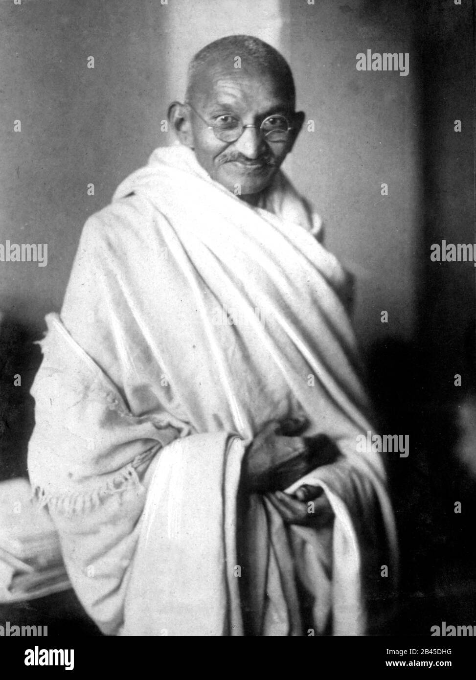 Mahatma Gandhi, ritratto, India, Asia, anni '30, vecchia immagine del 1900 Foto Stock