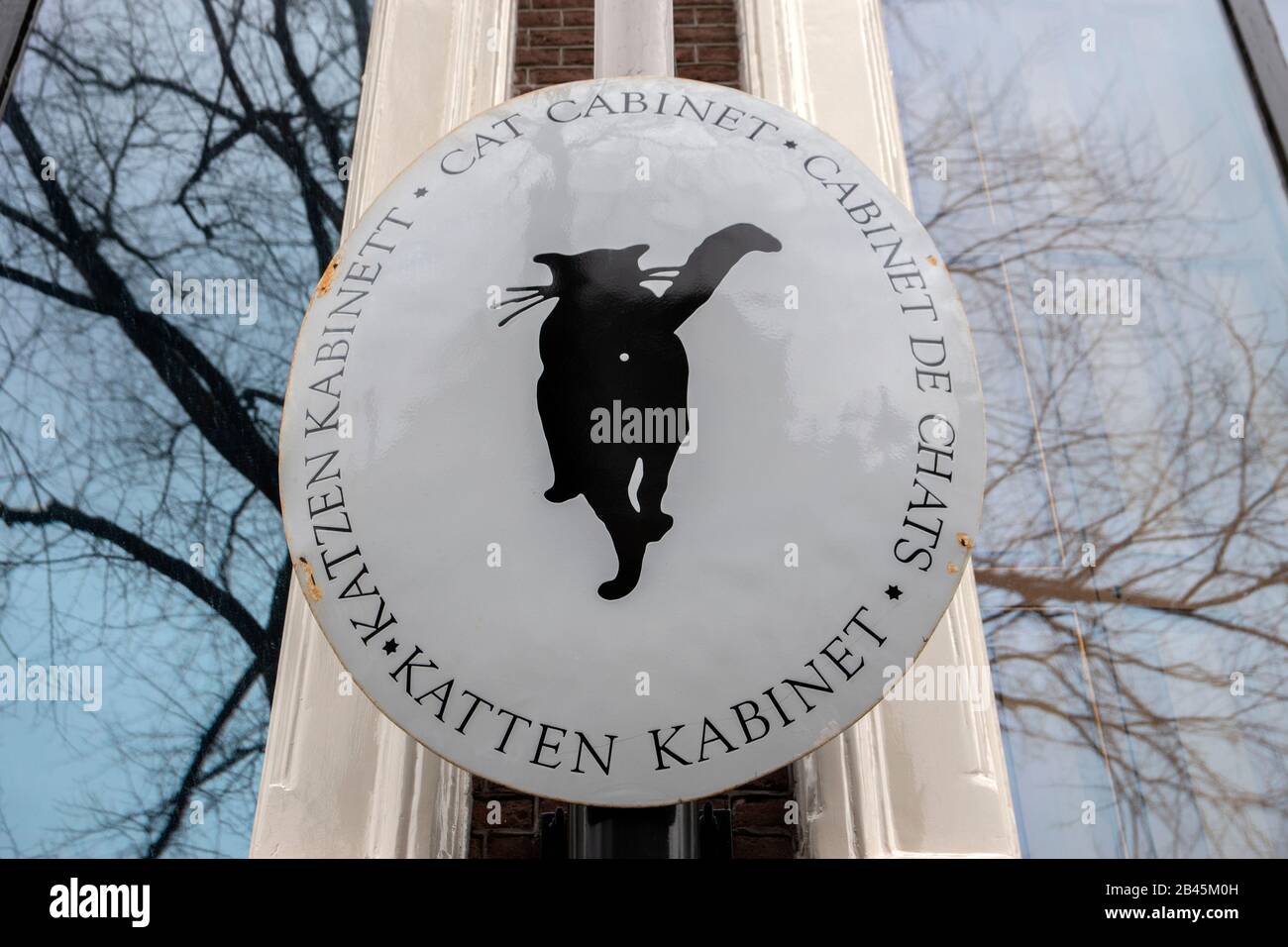 Billboard Katten Kabinet Museum Ad Amsterdam Paesi Bassi 2020 Foto Stock