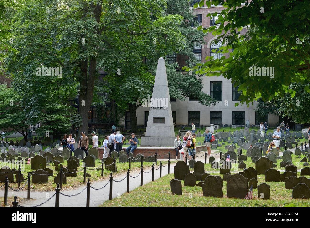 Friedhof, ´Granary Burying Ground´, Tremont Street, Boston, Massachusetts, Stati Uniti Foto Stock