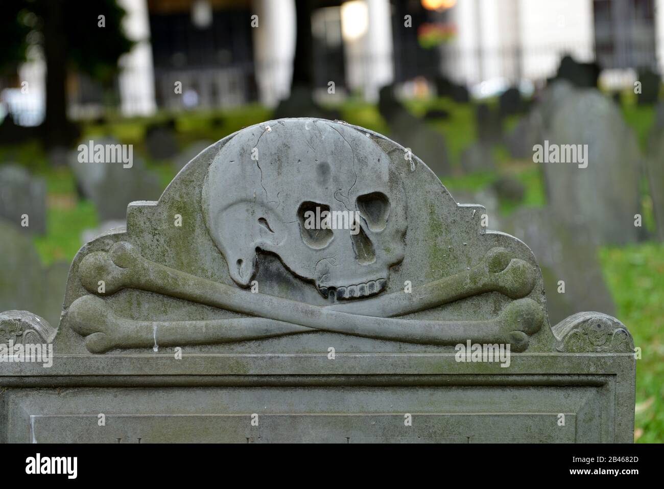 Friedhof, ´Granary Burying Ground´, Tremont Street, Boston, Massachusetts, Stati Uniti Foto Stock