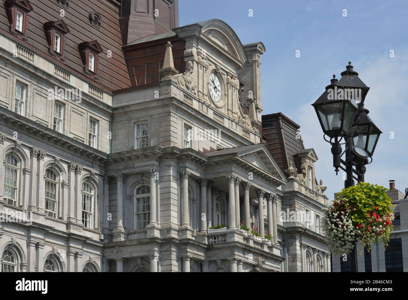 Altes Rathaus, ´Hôtel De Ville´, Rue Notre-Dame, Montreal, Quebec, Kanada Foto Stock