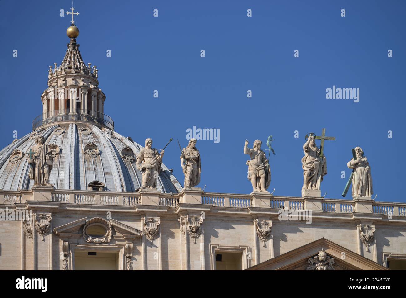 Petersdom, Vatikanstadt Foto Stock
