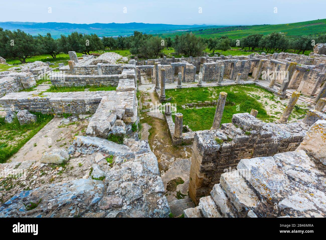 Città romana rovine. Foto Stock