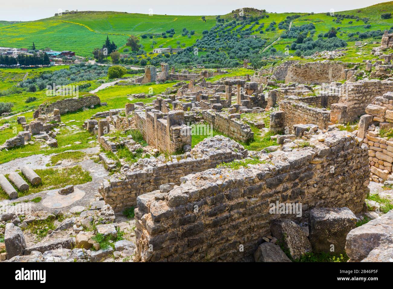 Città romana rovine. Foto Stock