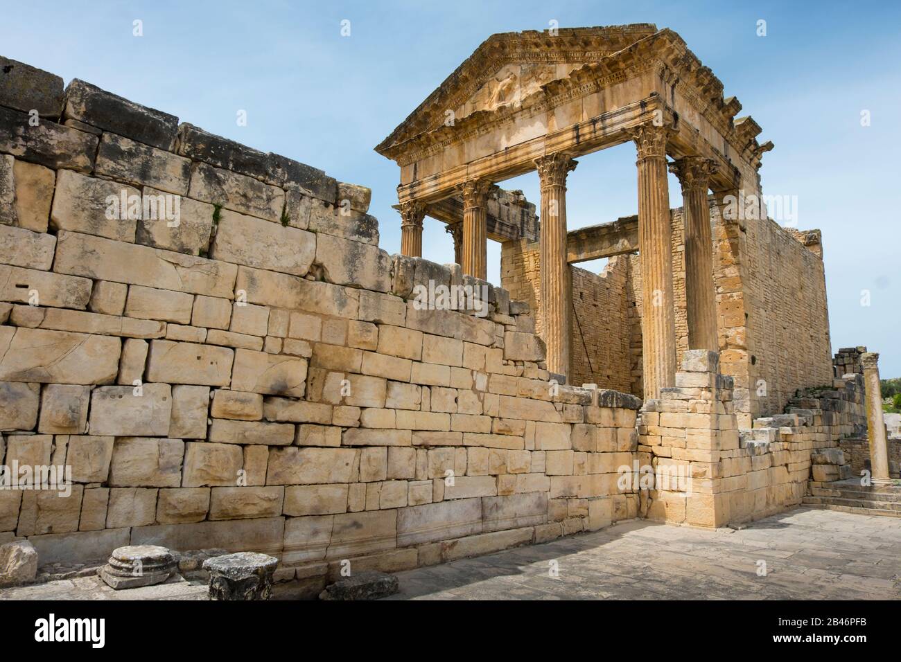 Città romana rovine. Foto Stock