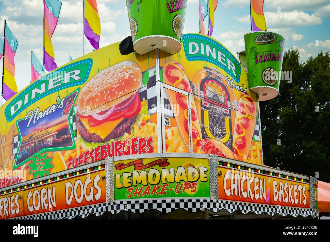 Nanas Diner Al Carnevale Foto Stock