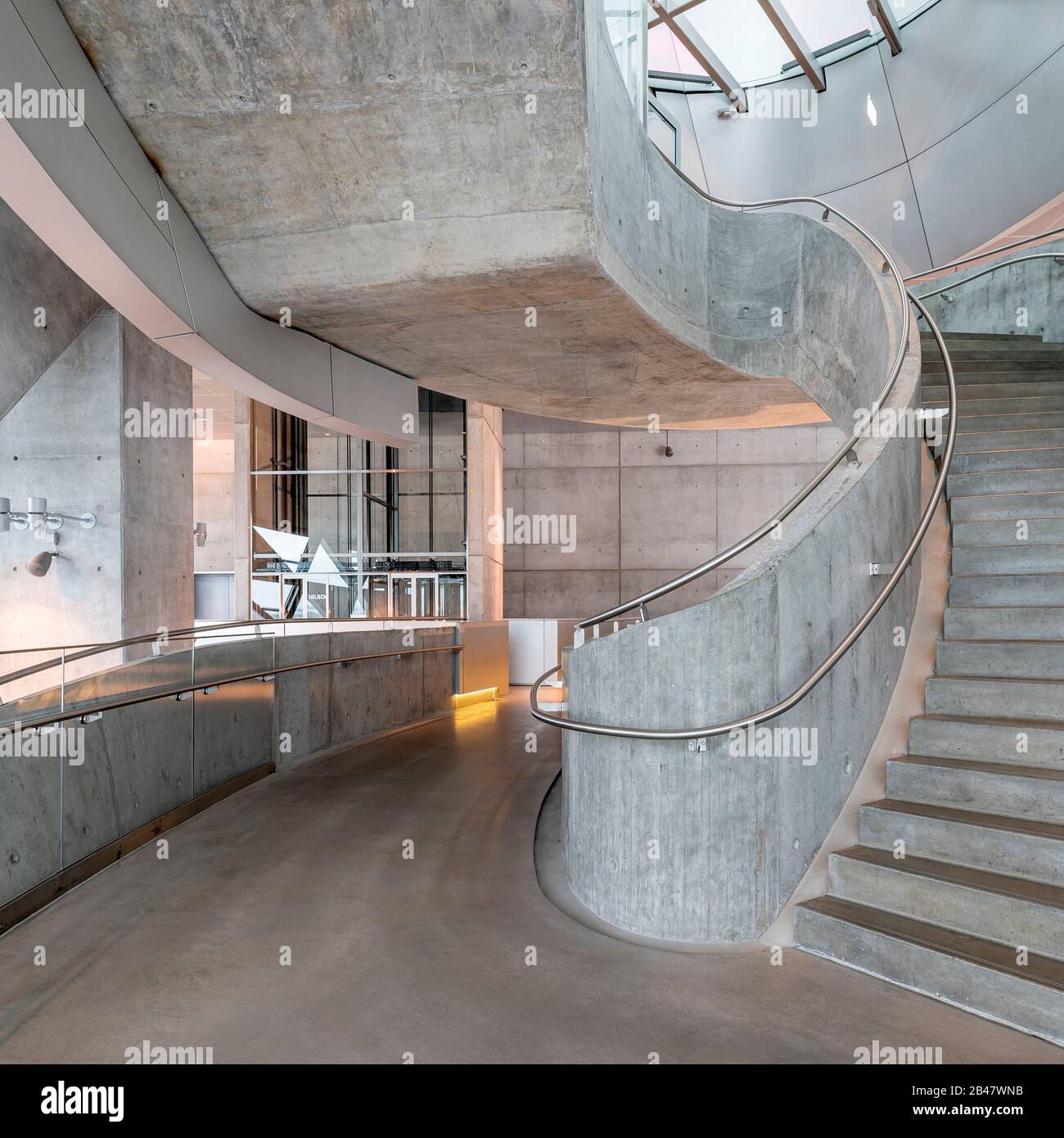 All'interno della Casa della Musica di Aalborg, Danimarca. Foto Stock