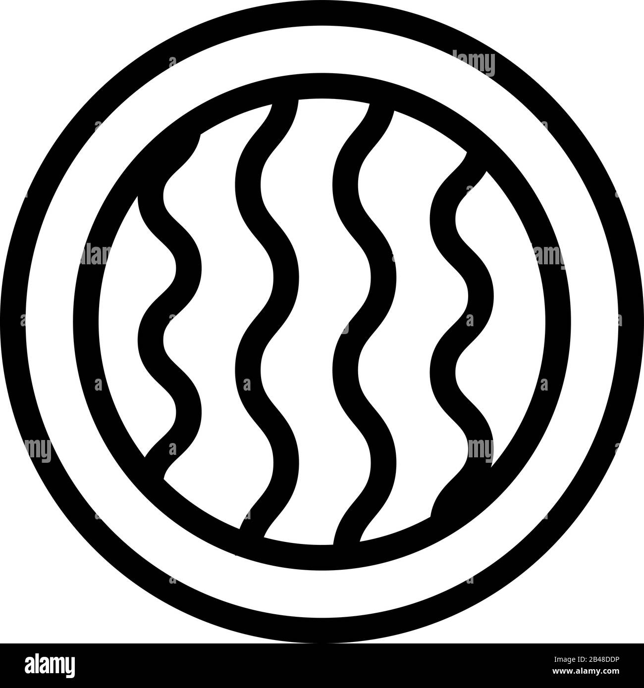 Vettore icona cookie biscotto. Illustrazione del simbolo del contorno isolato Illustrazione Vettoriale