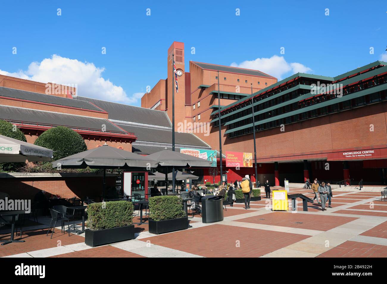 Londra / Regno Unito – 6 marzo 2020: Esterno della British Library su Euston Road, Londra Foto Stock