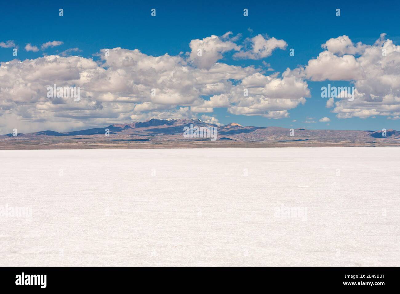 Salar de Uyuni saline in Bolivia. Foto Stock