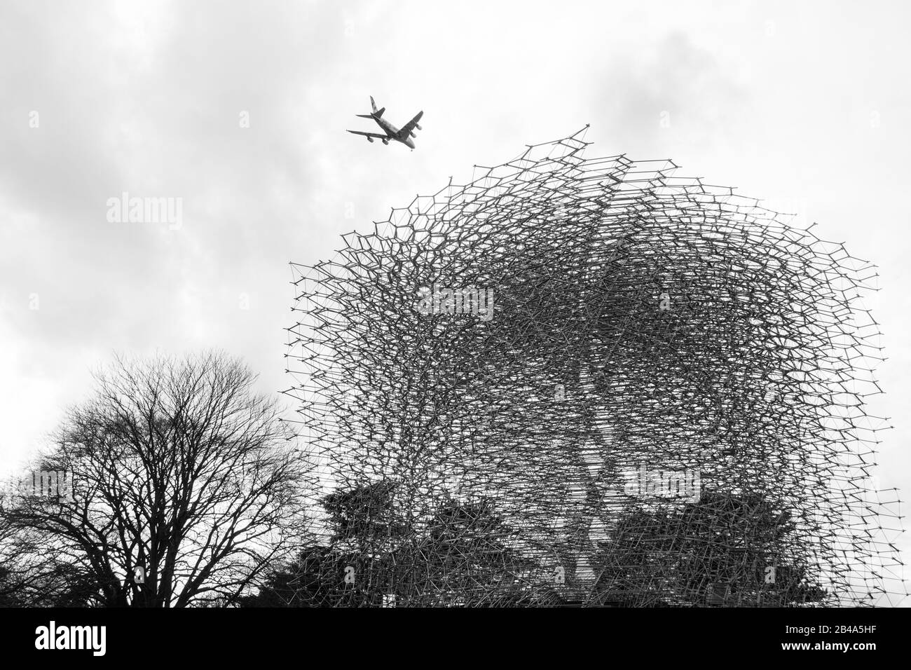 L'installazione Hive di Wolfgang Buttress a Kew Gardens, Royal Botanic Gardens, Kew, Londra, Regno Unito Foto Stock