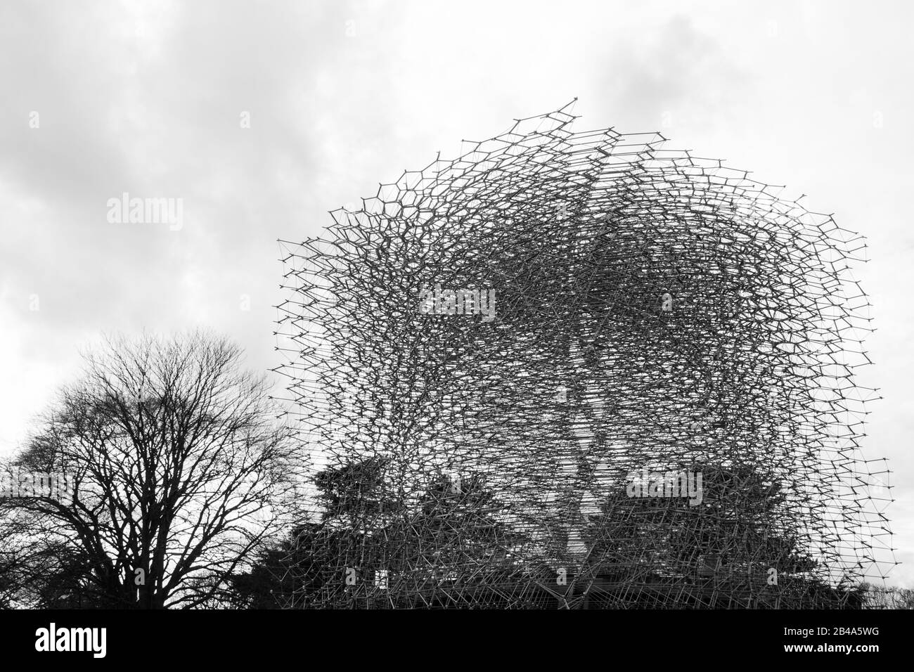 L'installazione Hive di Wolfgang Buttress a Kew Gardens, Royal Botanic Gardens, Kew, Londra, Regno Unito Foto Stock