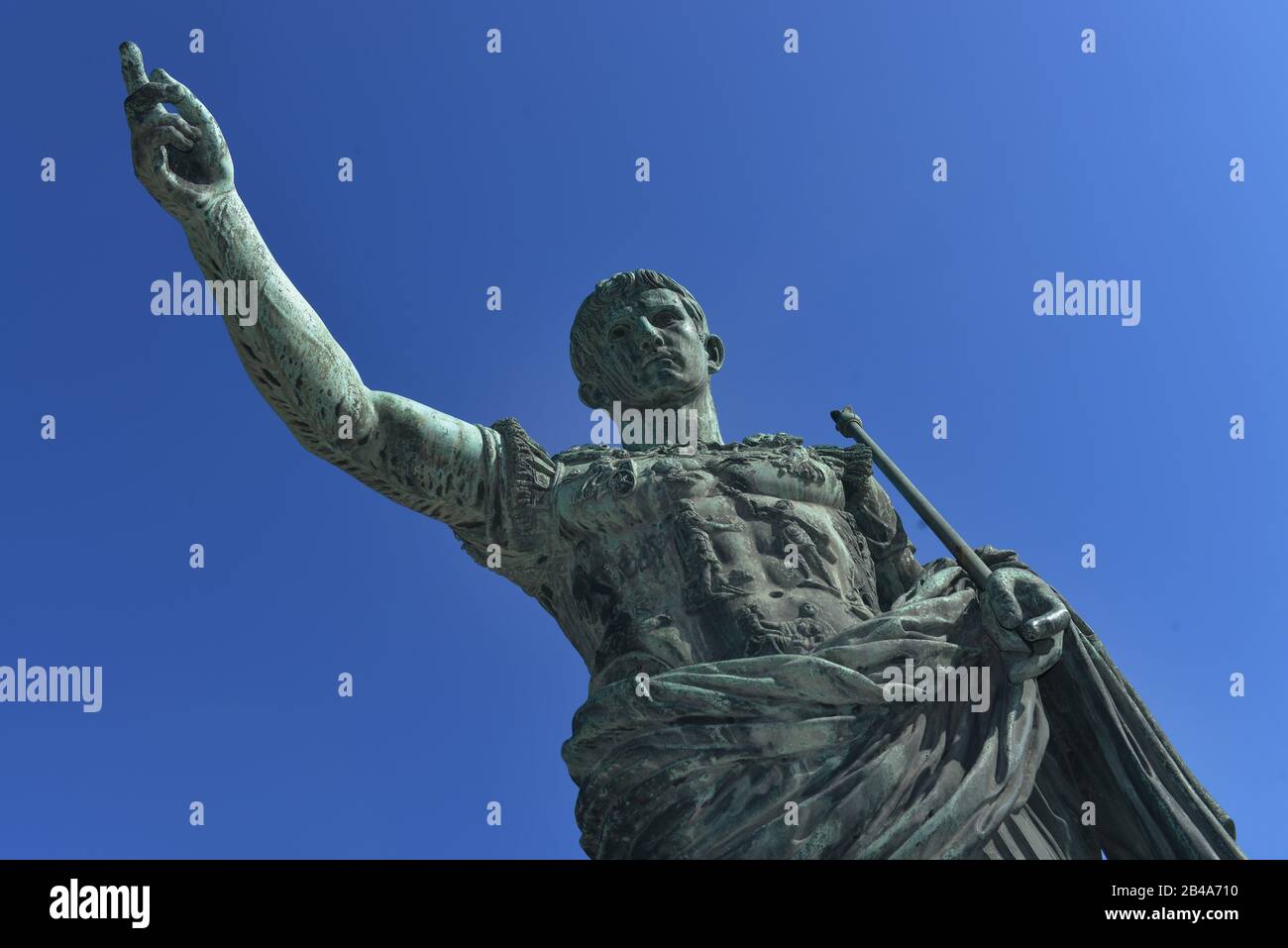 Denkmal Augusto, Via dei Fori Imperiali, Rom, Italien Foto Stock