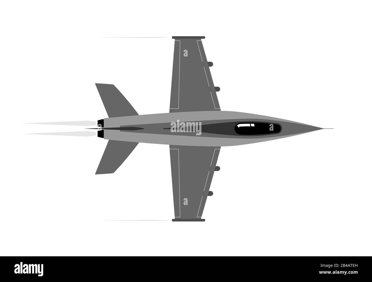 Aereo militare stormtrooper. Difesa aerea o attacco. Consegna rapida o trasporto. Illustrazione Vettoriale