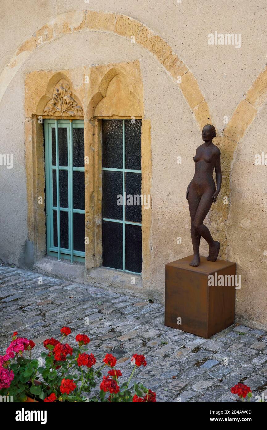 Francia, Mosella, Metz, mura della sinagoga antica dell'epoca medievale Foto Stock