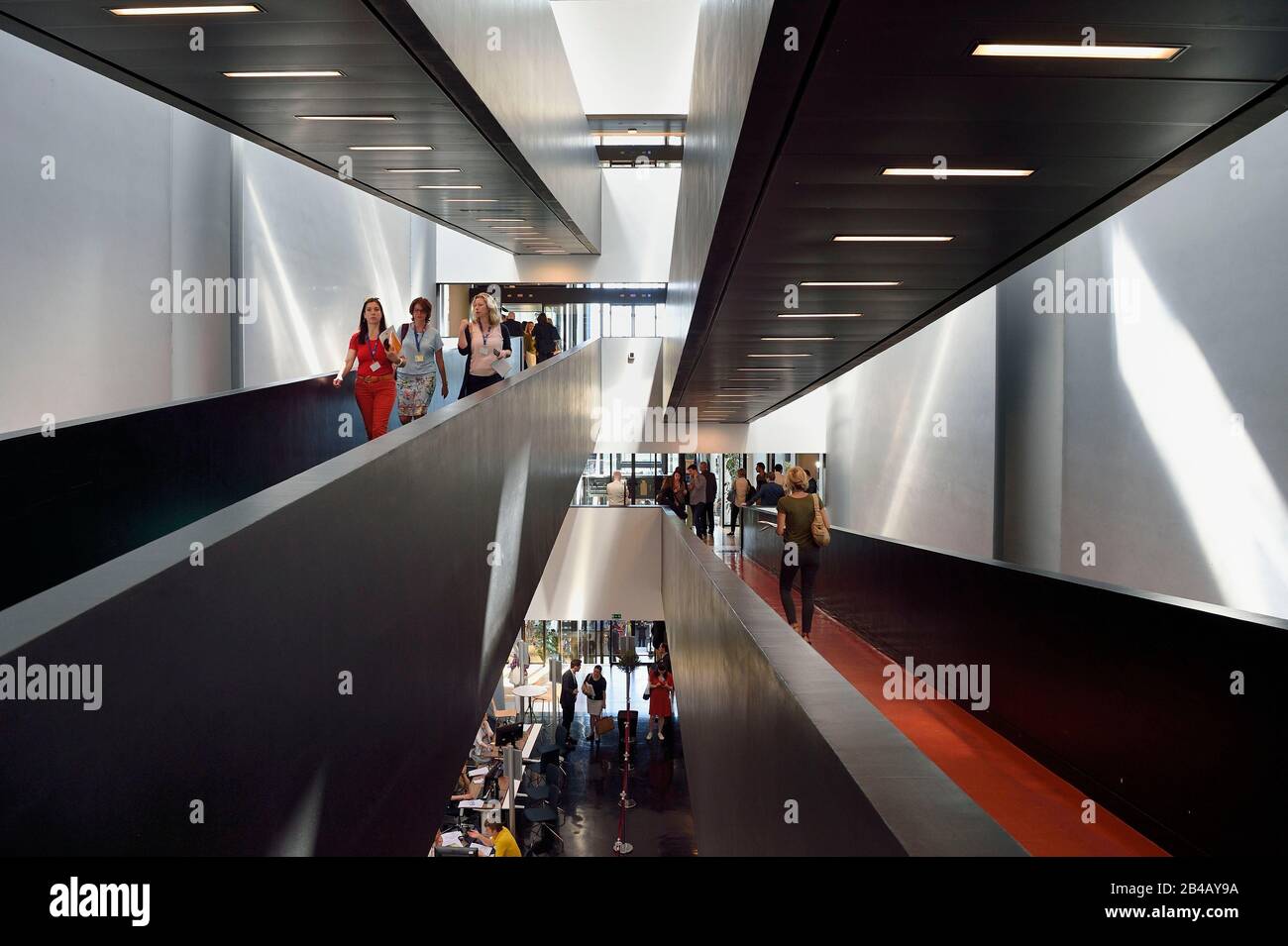 Francia, Bas Rhin, Strasburgo, Distretto Europeo, Parlamento Europeo, Edificio Louise Weiss Foto Stock