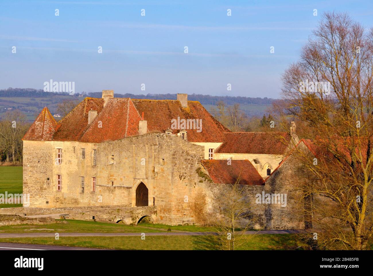 Francia, Côte-d'Or (21), castello Eguilly Foto Stock