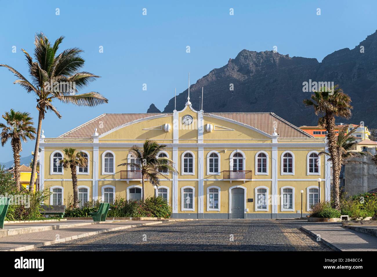 Capo Verde, l'isola di Santo Antao, Ponta do Sol, il municipio di Ribeira Grande Foto Stock