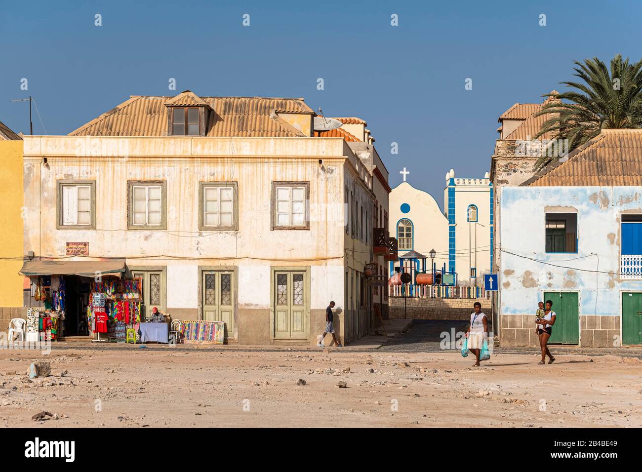 Capo Verde, Isola Di Boa Vista, Sal Rei Foto Stock