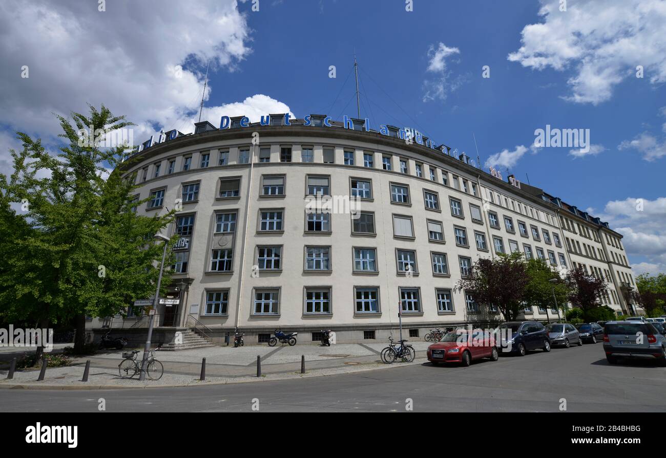 RIAS-Haus, Hans-Rosenthal-Platz, Schoeneberg, Berlino, Deutschland Foto Stock