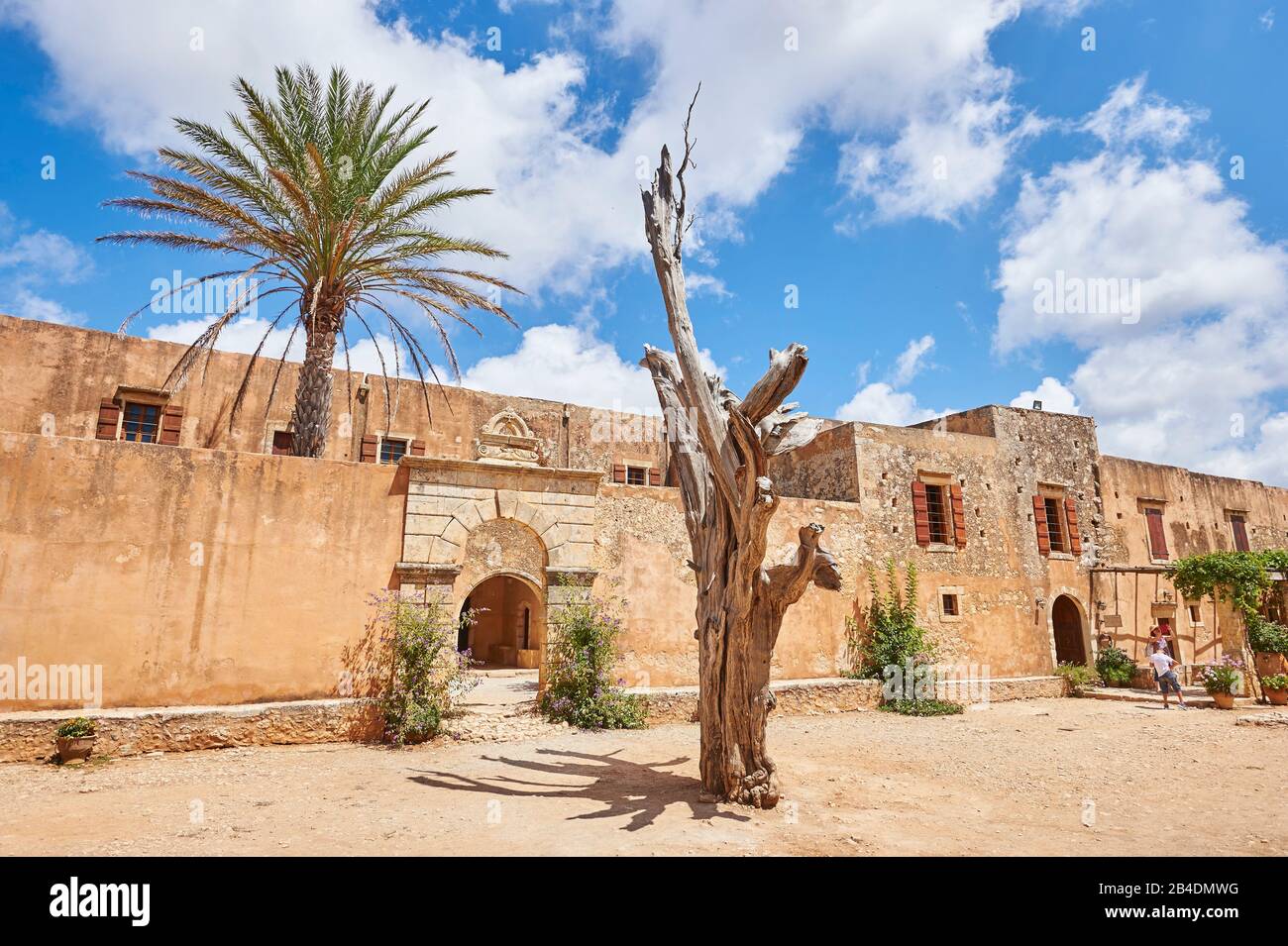 Centro Storico, Monastero Di Arkadi, Creta, Grecia Foto Stock