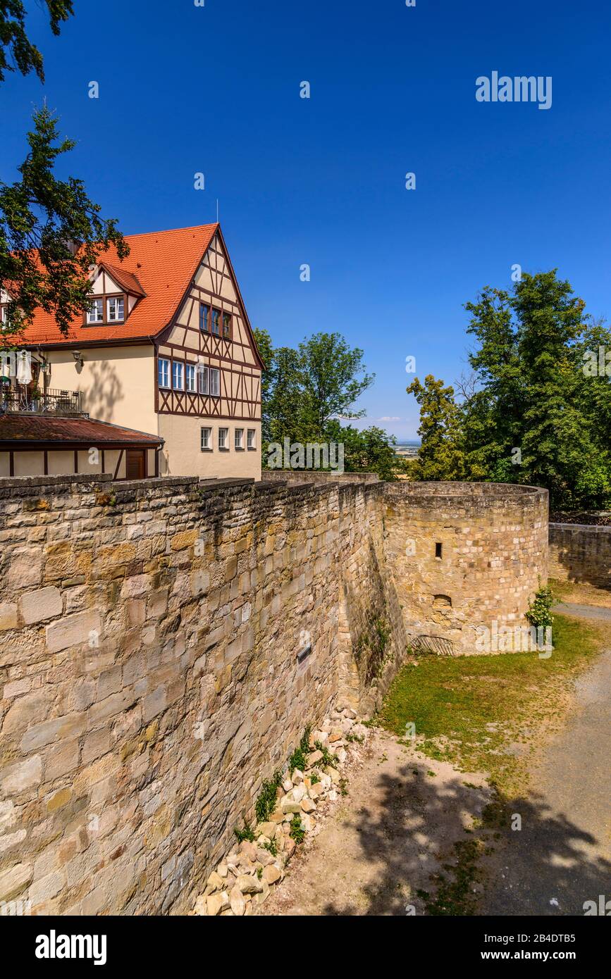 Deutschland, Bayern, Unterfranken, Haßberge, Königsberg In Bayern, Schloßberg, Burg Königsberg Foto Stock