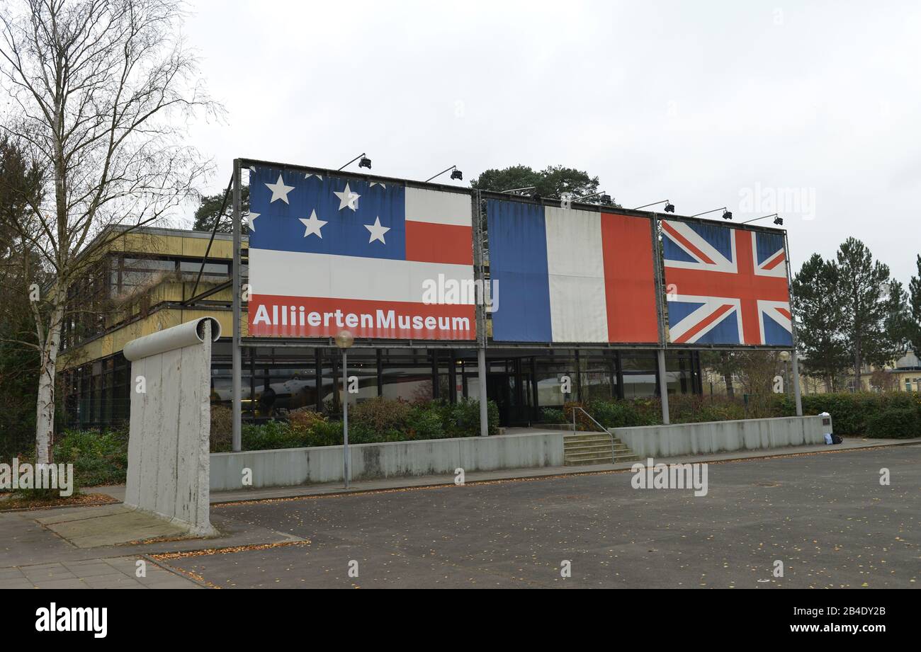 Alliiertenmuseum, Clayallee, Dahlem, Berlino, Deutschland Foto Stock