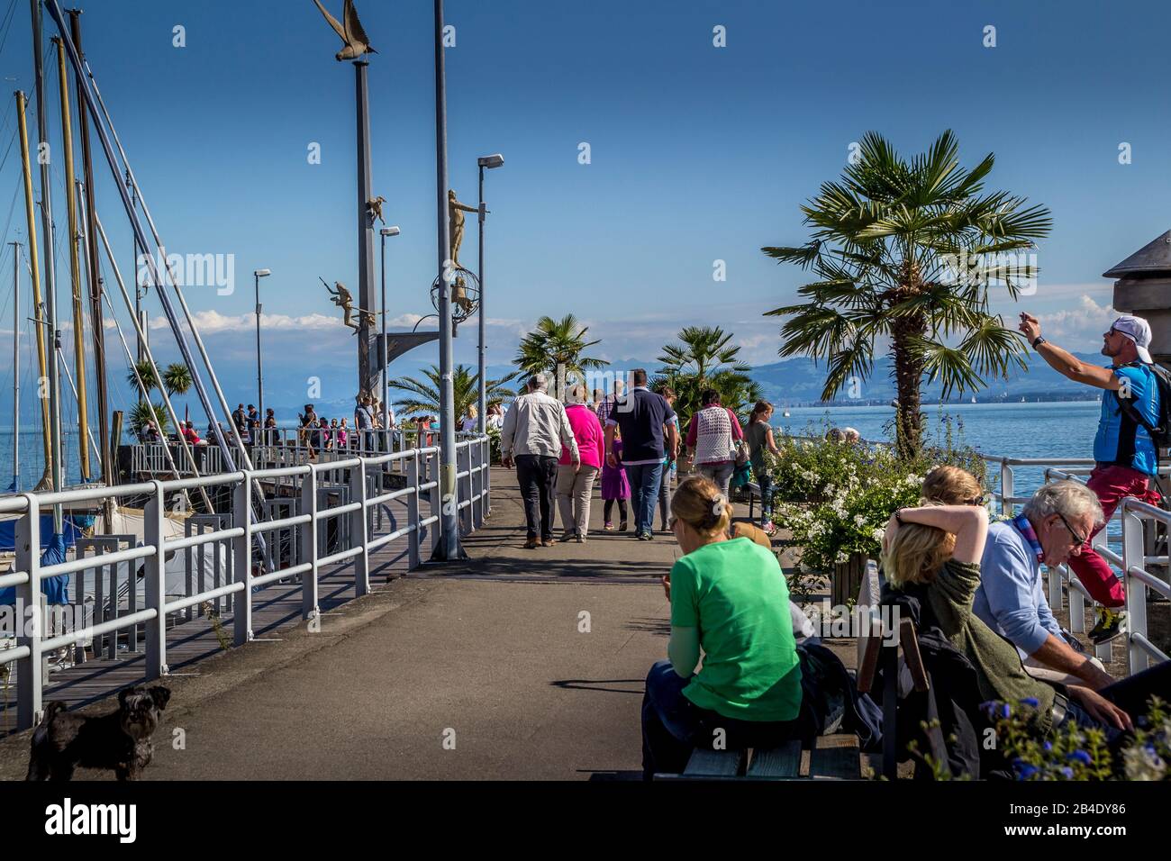 Meersburg, Germania - 07 Settembre 2015: Meersburg, una città nel sud-ovest della Germania di Baden-Wurttemberg. Sulla riva del Lago di Costanza (Bodensee), Foto Stock