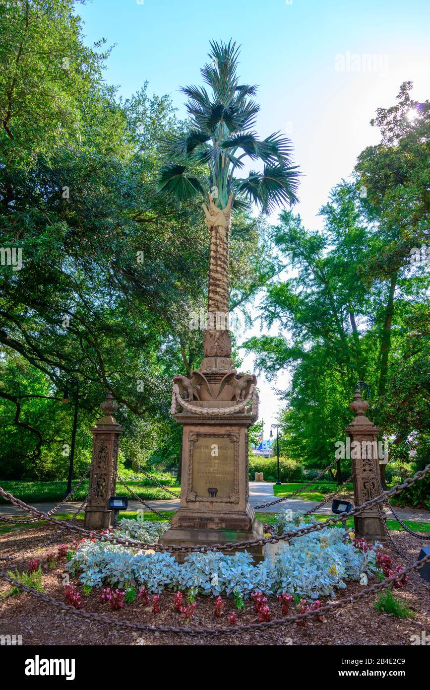 Memoriale di guerra americano messicano a Columbia South Carolina, sede del palazzo di Statehouse Capital con una ricca storia Foto Stock