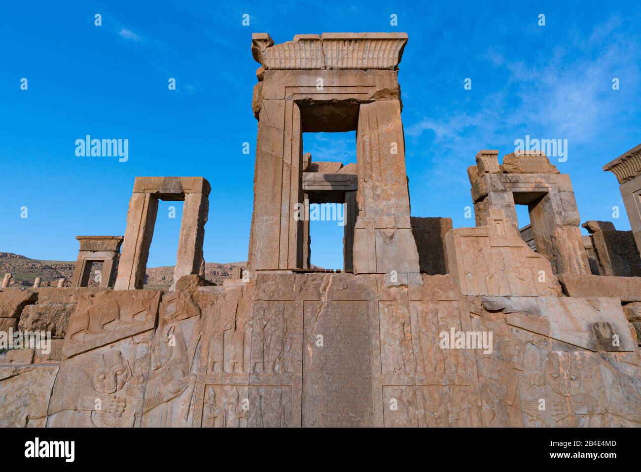 Persepolis, Capitale Cerimoniale Dell'Impero Achemenide, Provincia Dei Fars, Iran, Asia Occidentale, Asia, Medio Oriente, Patrimonio Dell'Umanità Dell'Unesco Foto Stock