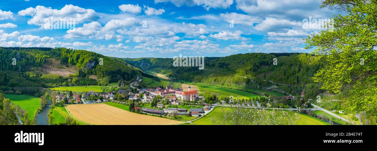 Abbazia Di San Martino A Beuron (Latino Archiabbatia Sancti Martini Beuronensis), Monastero Benedettino, Beuron, Alta Valle Del Danubio, Alb Svevo, Baden-Wuerttemberg, Germania, Europa Foto Stock