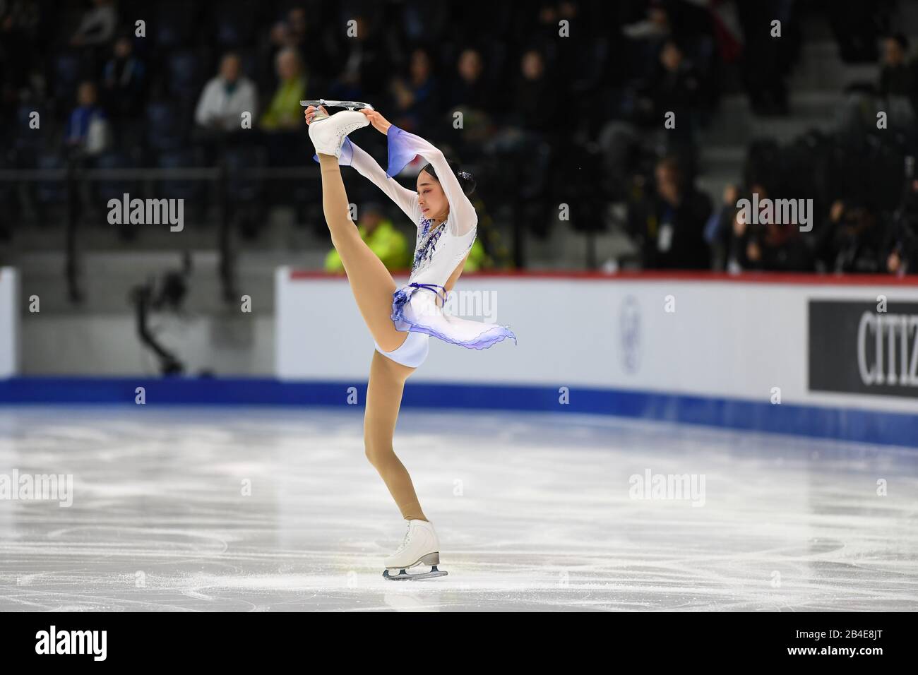 Tallinn, Estonia. 6th Mar 2020. Seoyeong WI dalla Corea, durante il Ladies Short Program al ISU World Junior Figure Skating Championships 2020 presso il Tondiraba Ice Hall, il 06 marzo 2020 a Tallinn, Estonia. Credit: Raniero Corbelletti/Aflo/Alamy Live News Foto Stock