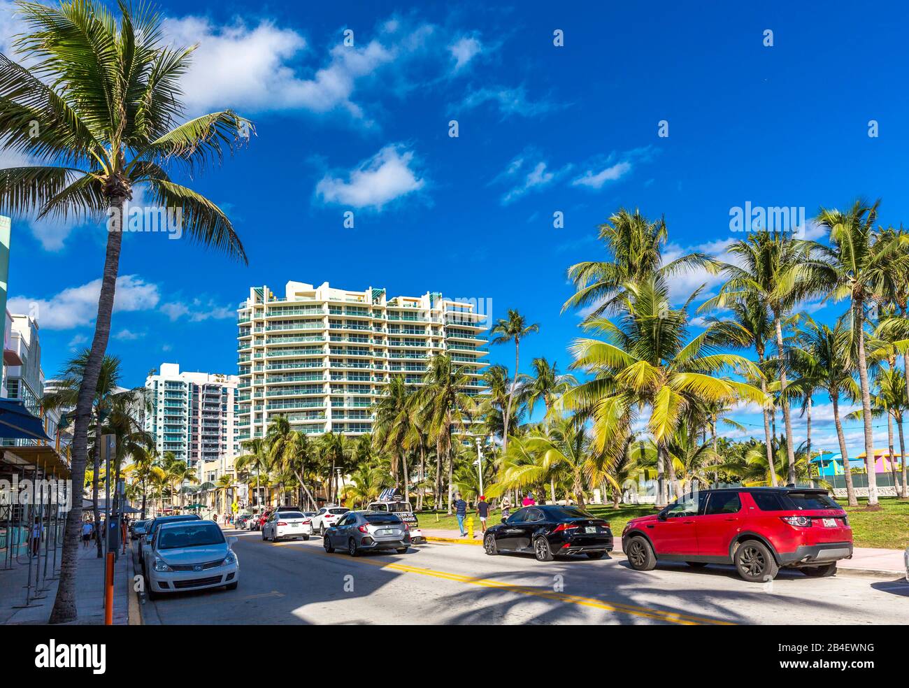 Alberghi, Ferienwohnungen Und Luxusappartements, South Beach, Miami Beach, Miami-Dade County, Florida, Stati Uniti, Nordamerika Foto Stock