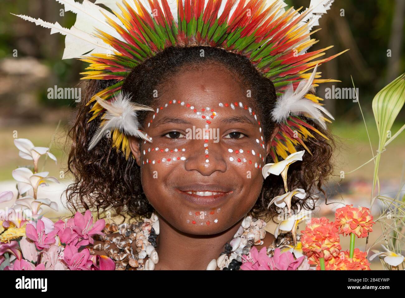 Canti tradizionali di cantare di Kofure, tufi, Oro, provincia di Papua Nuova Guinea Foto Stock