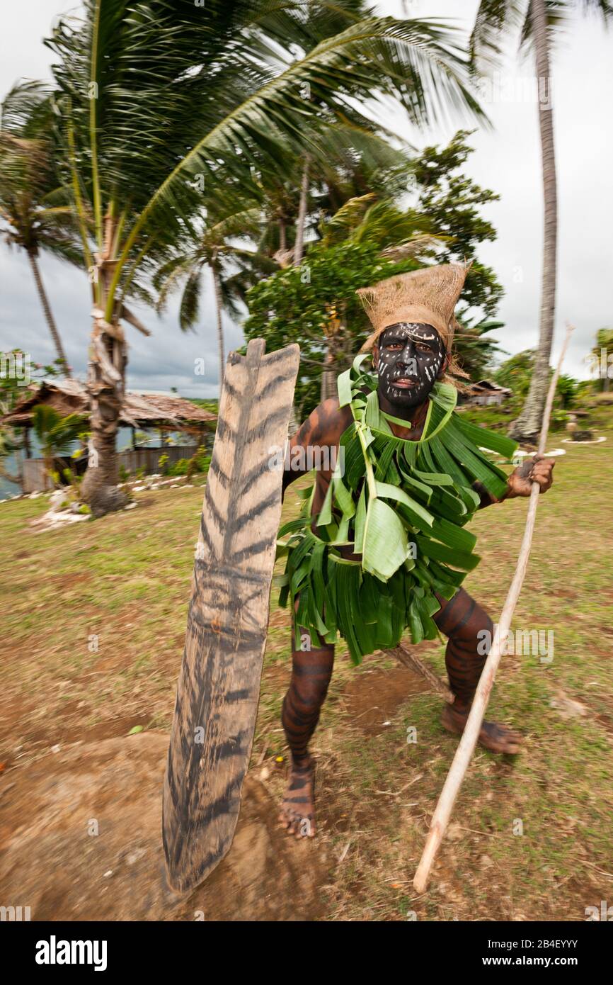 Guerriero di Kofure, tufi, Oro, provincia di Papua Nuova Guinea Foto Stock