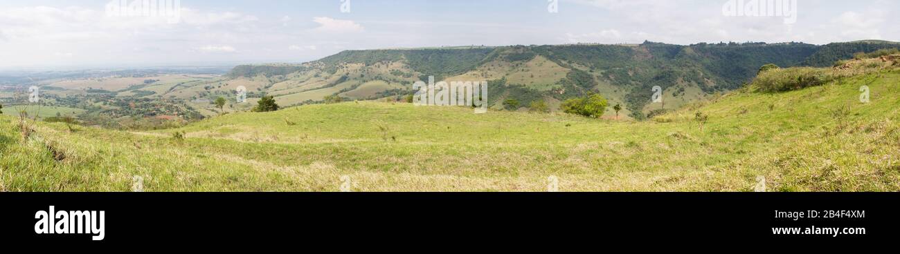 Imagens para montagem panorâmica da Serra de São Pedro, escarpa, Serra de São Pedro, Escarpa, São Paulo, Brasile Foto Stock