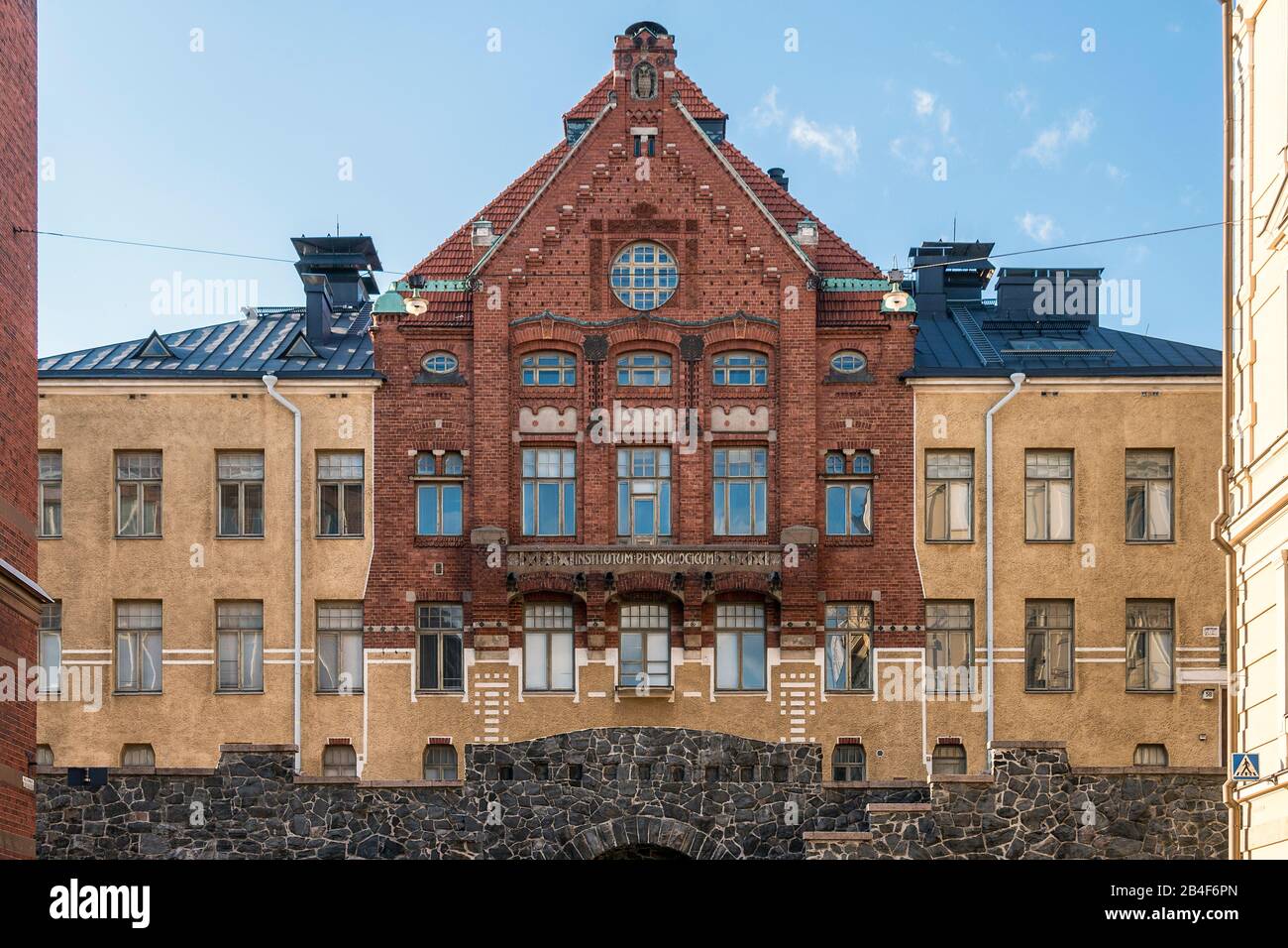 Helsinki, Università, edificio storico di istituto fisiologico, biologia comportamentale Foto Stock