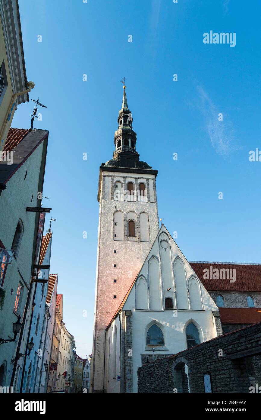 Estland, Tallinn, Niguliste Kirik, Nikolaikirche, Ritterstraße Foto Stock