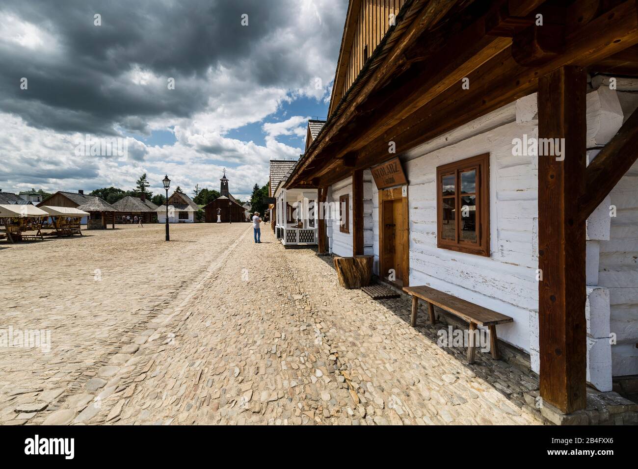 Europa, Polonia, Podkarpackie Voivodeship, Il Museo Di Architettura Rurale Di Sanok Foto Stock