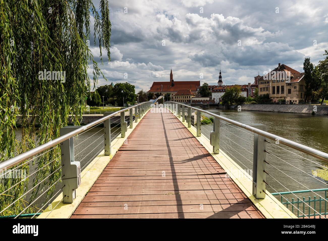 Europa, Polonia, Bassa Slesia, Wroclaw - Isola Di Slodowa Foto Stock