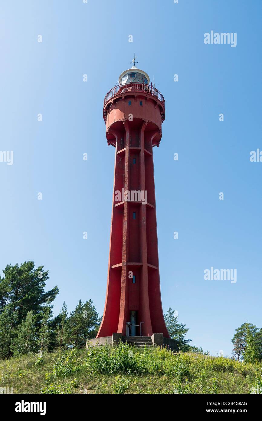 Estland, Ostseeinsel Hiiumaa, Leuchtturm Ristna, Ristna Tuletorn Foto Stock