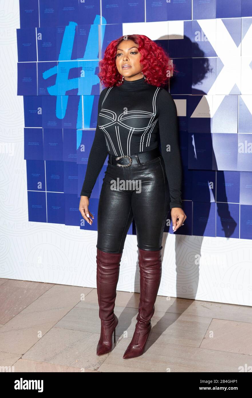 New York, Ny - 6 Marzo 2020: Taraji P. Henson Partecipa All'American Express Employee Appreciation Day Al Grand Central Terminal Vanderbilt Hall Foto Stock